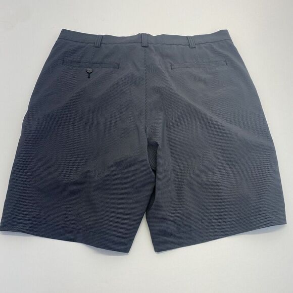 PGA Golf Shorts Men’s Size 36 Performance Chino Gray Pinstriped Dark Gray - Picture 15 of 15